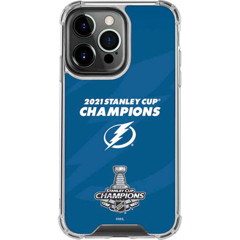 NHL 2021 Stanley Cup Champions Tampa Bay Lightning iPhone 16 Pro Clear Case